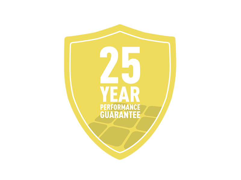 yellow warranty logo