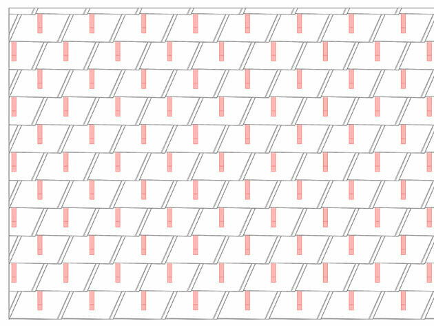 Dachschindel DS.19 Schneestopper Verlegeschema 3