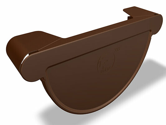 PREFA adhesive end cap for roof gutter